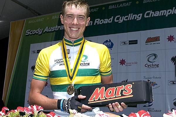 Rohan Dennis from South Australia won the gold medal in the men's under 23 Time Trial Championship in Buninyong.