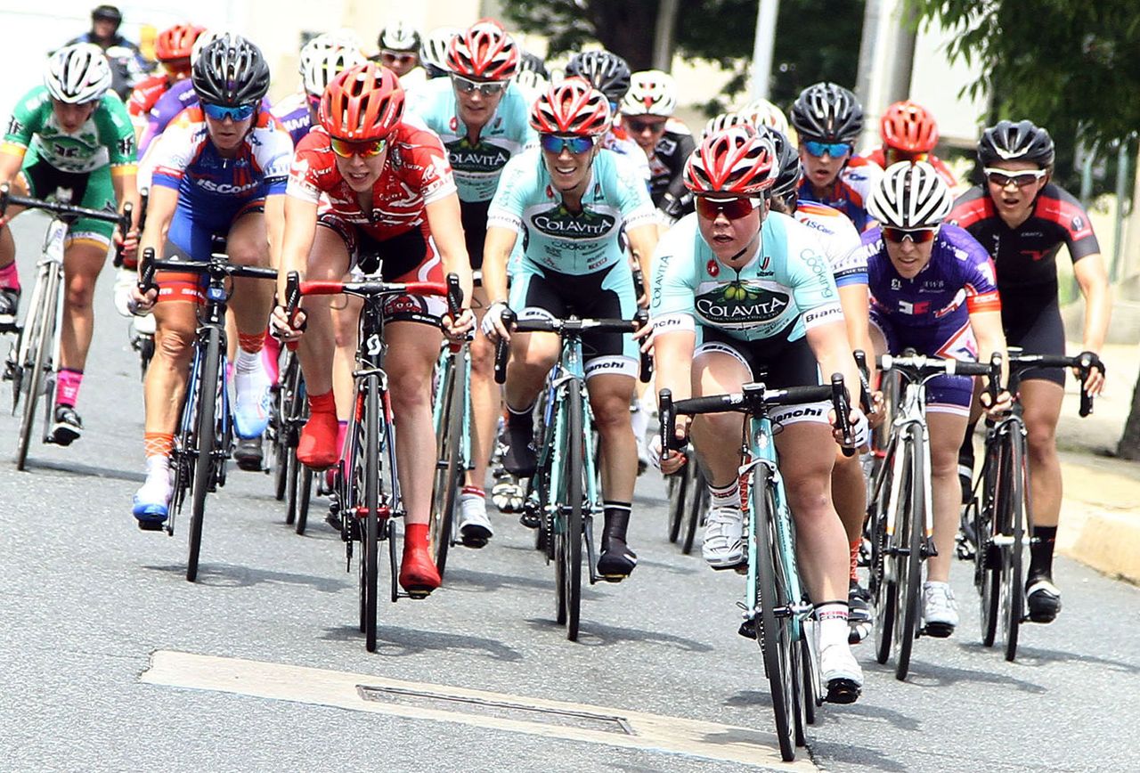 The second to last lap had the Colavita/bianchi/Fine Cooking team making a big push.