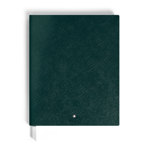 Notebook Large, Saffiano Leather, British Green - Lined Pages