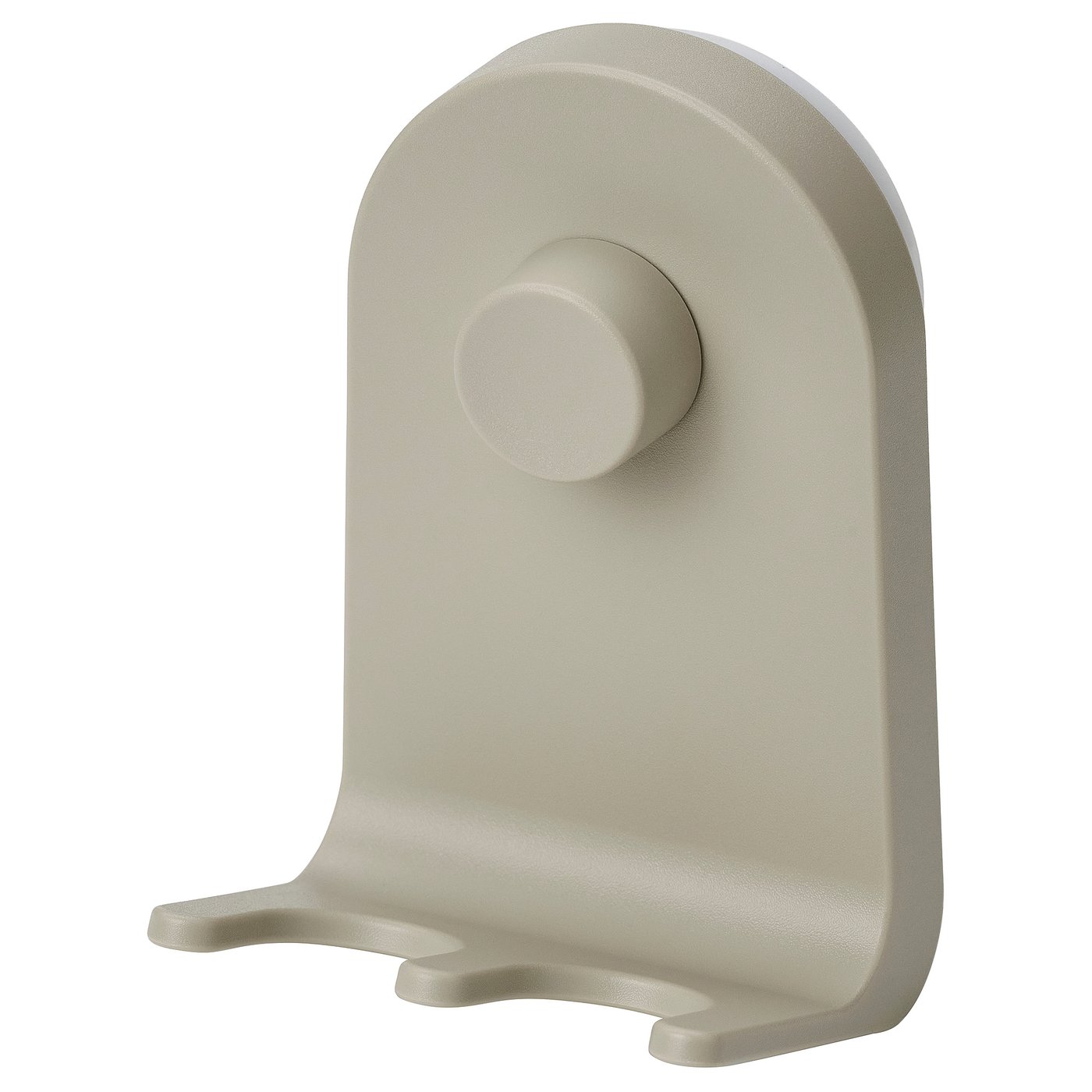 ÖbonÄs Triple Hook With Suction Cup - Grey-Beige 7x11 Cm