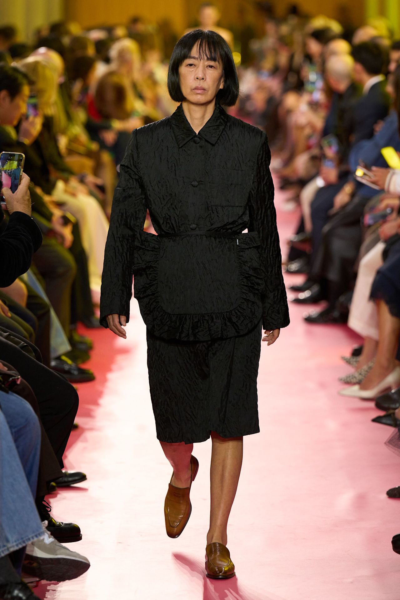 models on the Miu Miu Spring 2026 runway