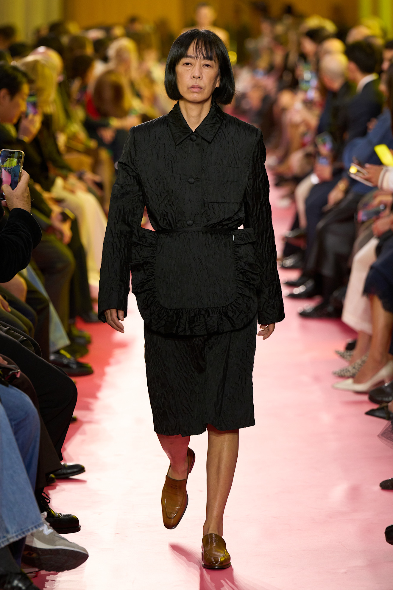 models on the Miu Miu Spring 2026 runway