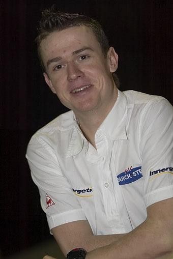 Nick Nuyens has a bit of cheeky grin happening.