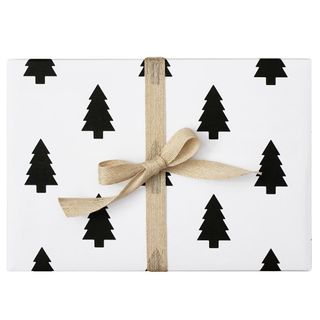 Paperboy pine Christmas tree wrapping paper