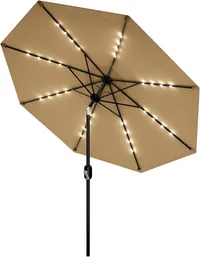 Garvee Patio Umbrella with Solar Lights Garvee Patio Umbrella with Solar Lights