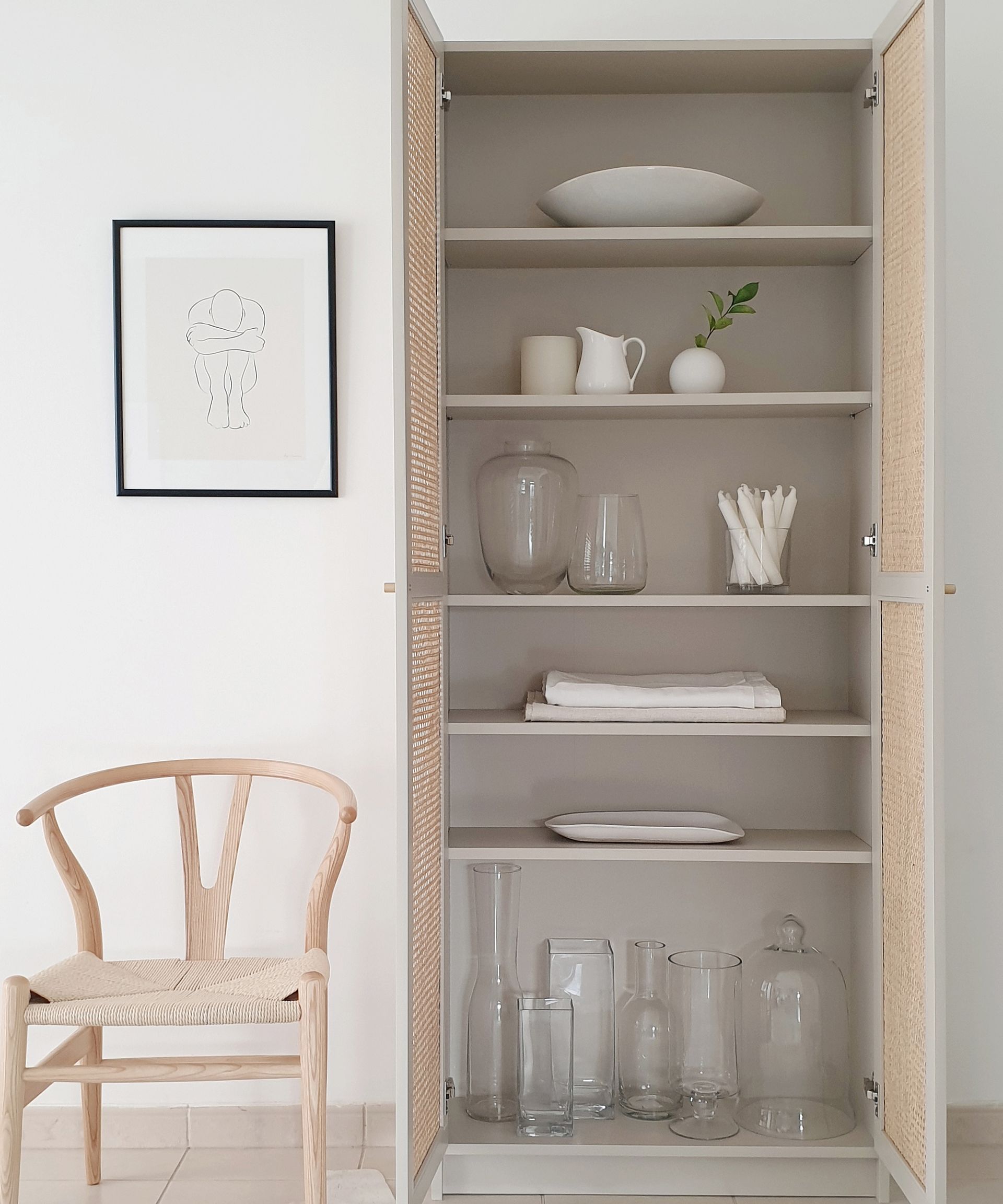 This rattan IKEA BILLY bookcase hack is the ultimate twist on the
