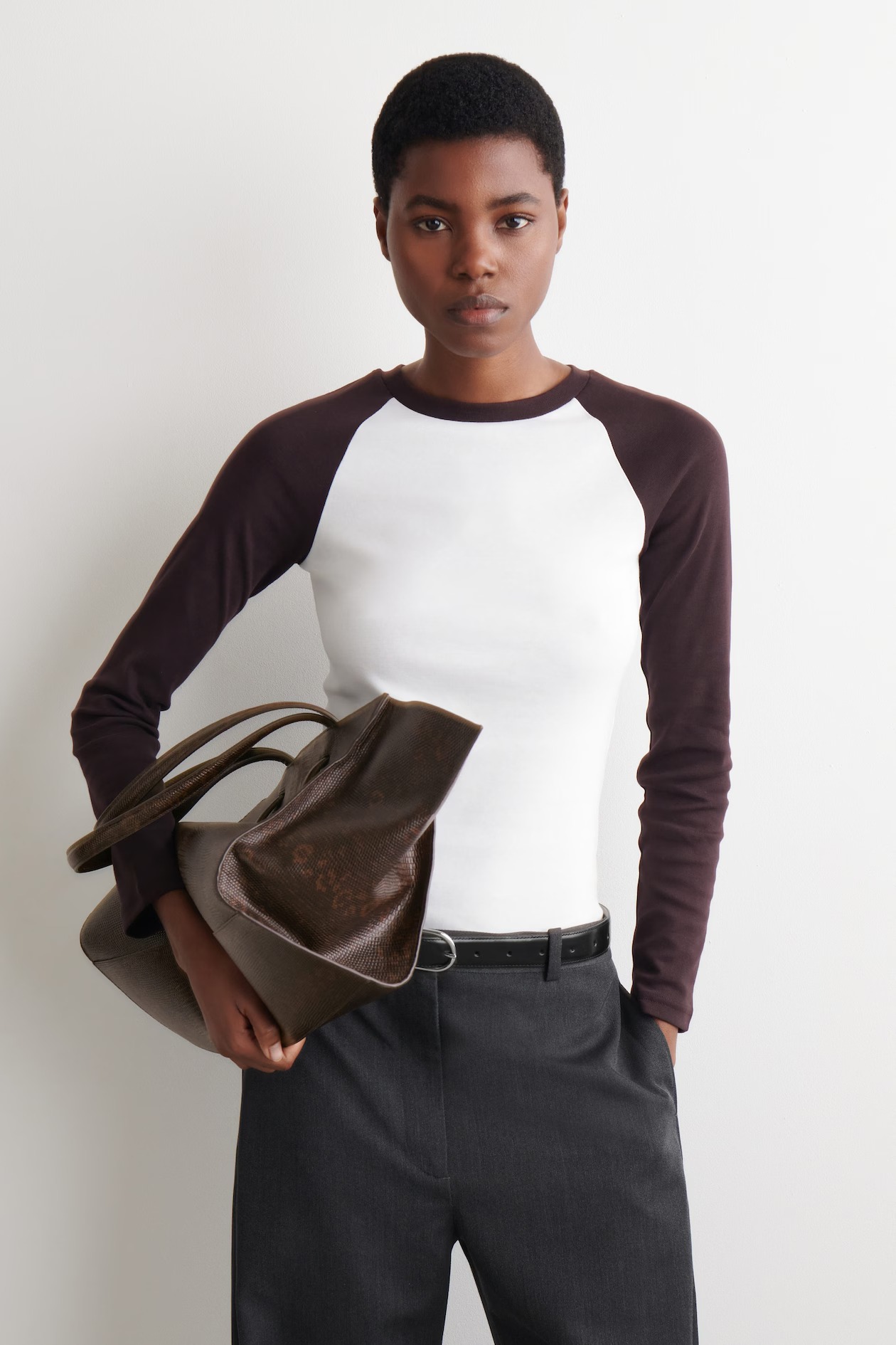 COS, Contrast-Sleeve T-Shirt