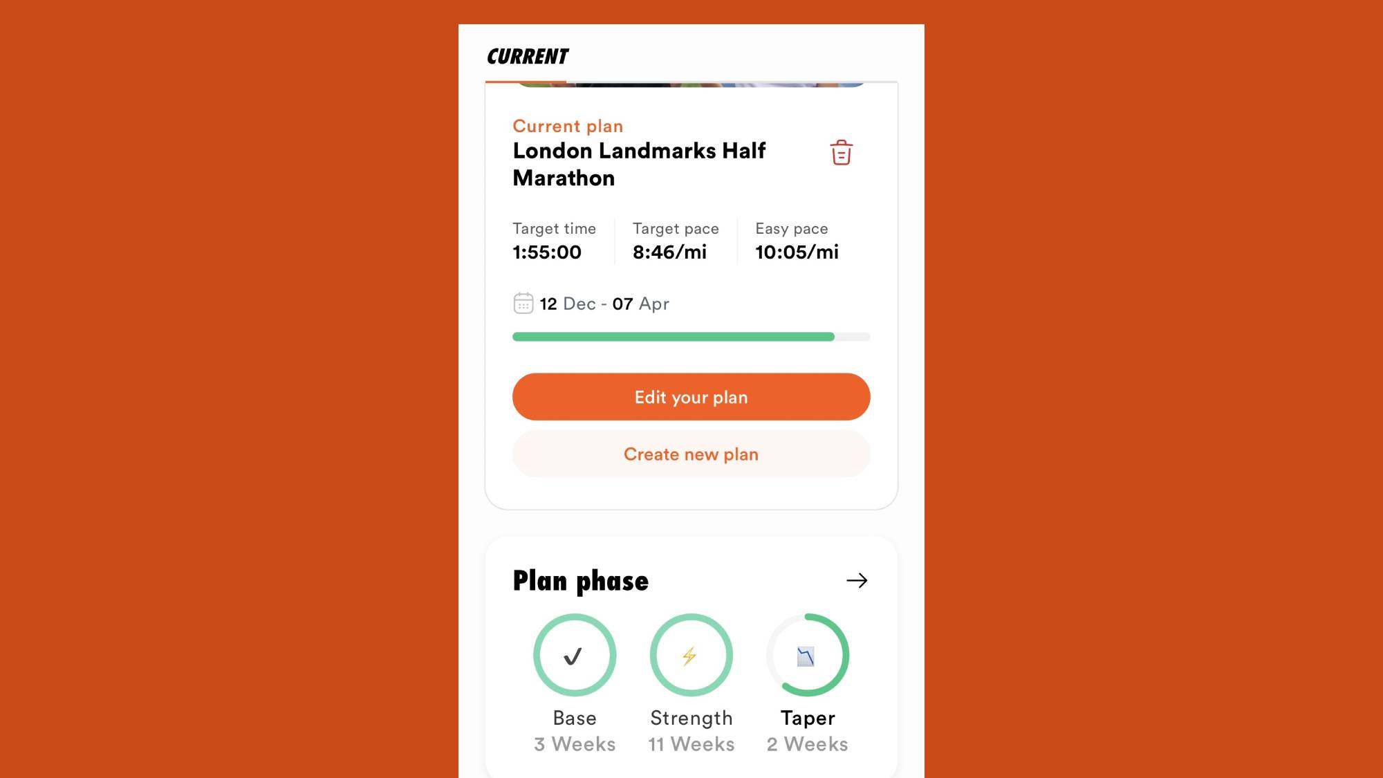Coopah app London Marathon stats