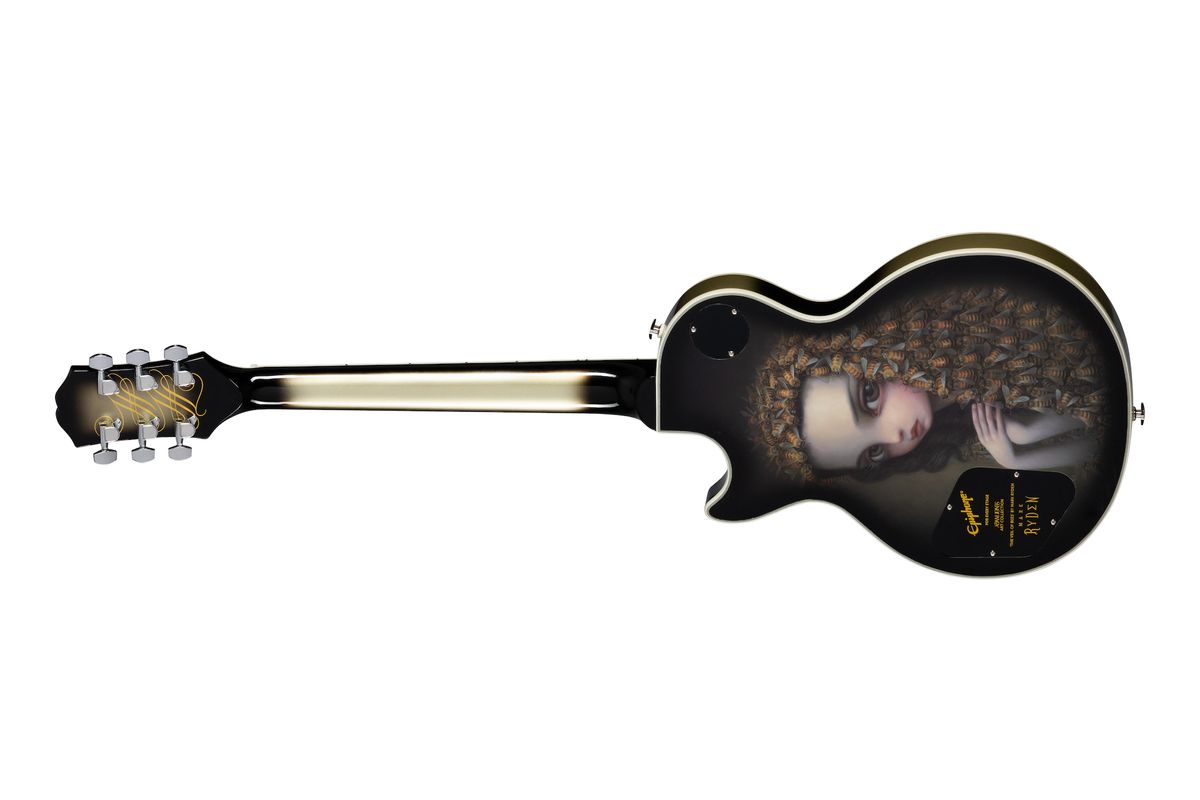 Adam Jones' new Epiphone signature "Veil of Bees" Les Paul Custom