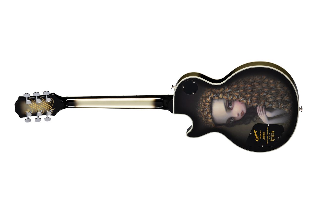 Adam Jones' new Epiphone signature "Veil of Bees" Les Paul Custom