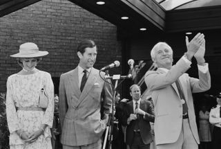 Prince Harry Diana Jimmy Savile BBC drama - Princess Diana and Prince Charles at the opening of the National Spinal Injuries Centre at Stoke Mandeville Hospital, UK, 4th August 1983