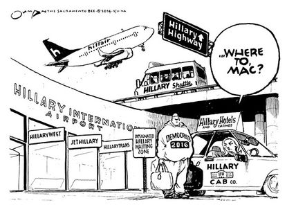 Political cartoon Clinton election