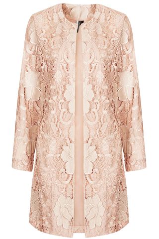 Topshop Lace Overlay Coat, £135