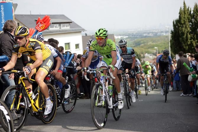 Defending champion Moreno Moser (Cannondale) bides his time