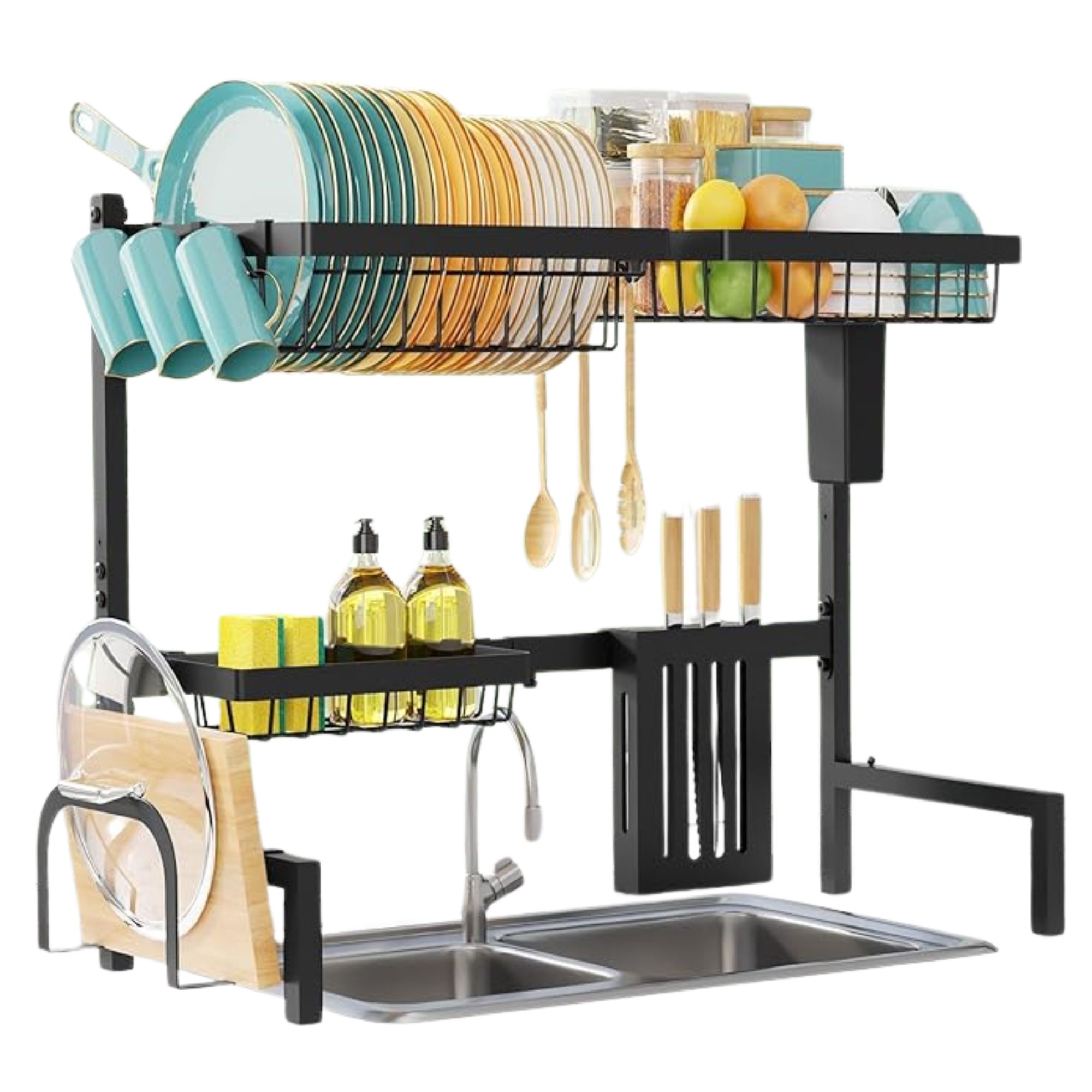 Over the sink dish rack