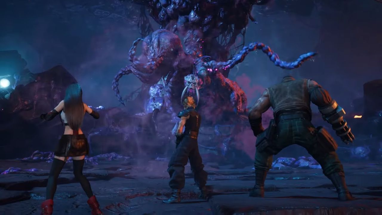 Cloud et all fighting JENOVA