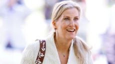 Sophie, Duchess of Edinburgh smiles as she attends day 3 of The Royal Windsor Horse Show in Home Park, Windsor Castle on May 17, 2025