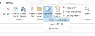 add email signature to outlook