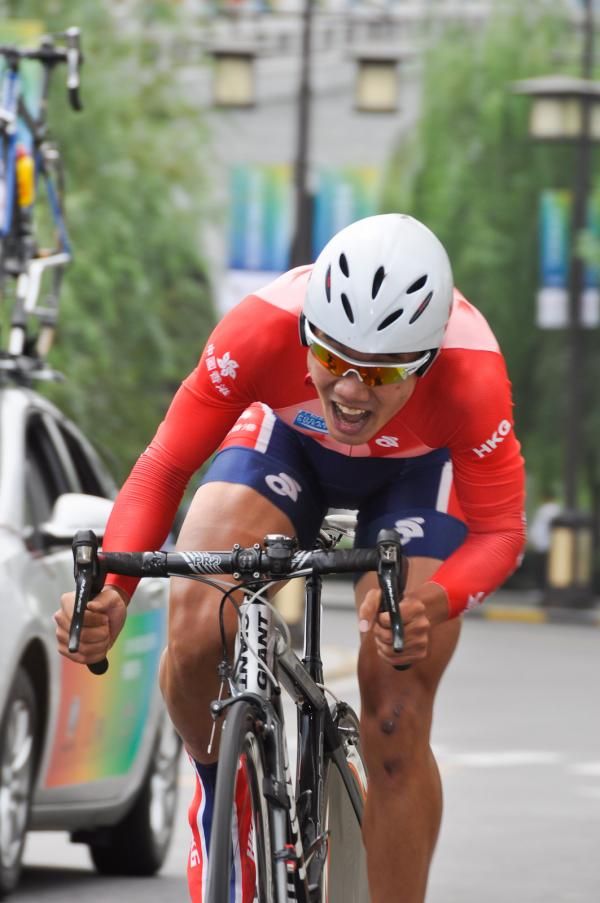 The top Chinese rider King Lok Cheung of Hong Kong.