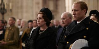 Olivia Colman and Tobias Menzies in The Crown