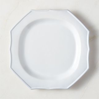 Cremieux White Ceramic Octagonal Dinner Plate by Goop