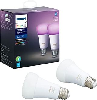 Philips Hue Premium Smart Bulbs, 16 Million Colors, for Most Lamps & Overhead Lights, Hub Required, Compatible With Alexa, Apple Homekit and Google Assistant (2 Pack)