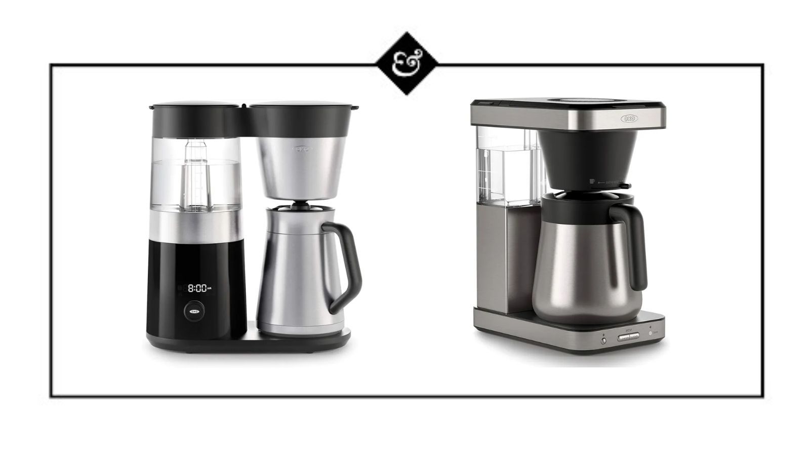 OXO Brew Caffettiera Da 8 Tazze In Acciaio Inox Con Caraffa Termica E Soffione Rainmaker - 2