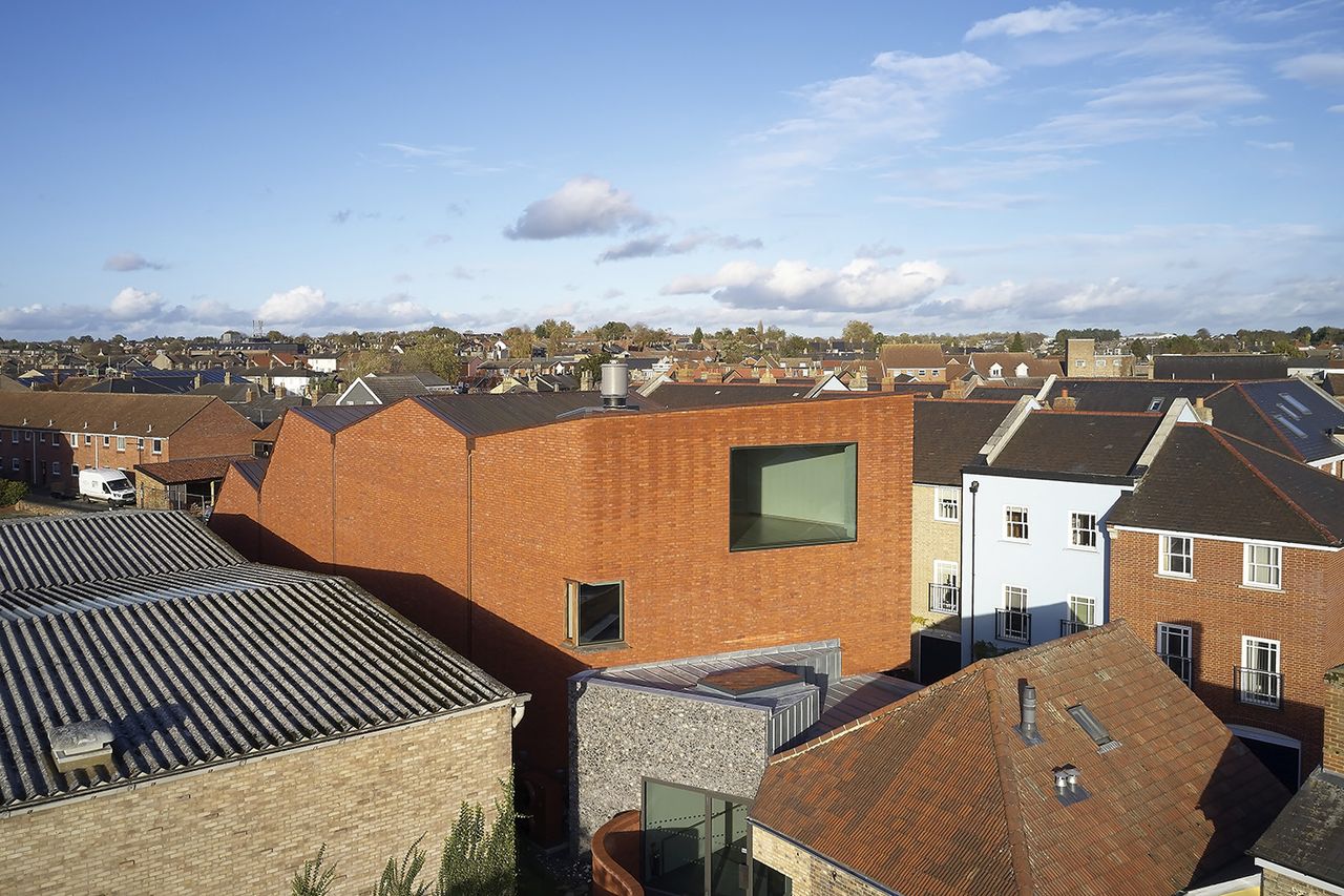 Gainsborough house reopens designed by zmma seen from the air