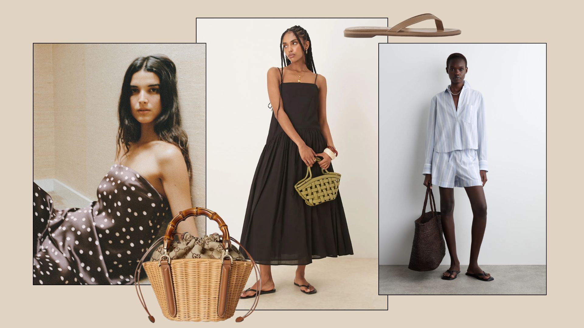 Looks and products from Zara, Gucci, COS, Aeyde, ASOS, POSSE, Net-a-Porter, 4TH &amp; RECKLESS, ADANOLA, Faithfull.