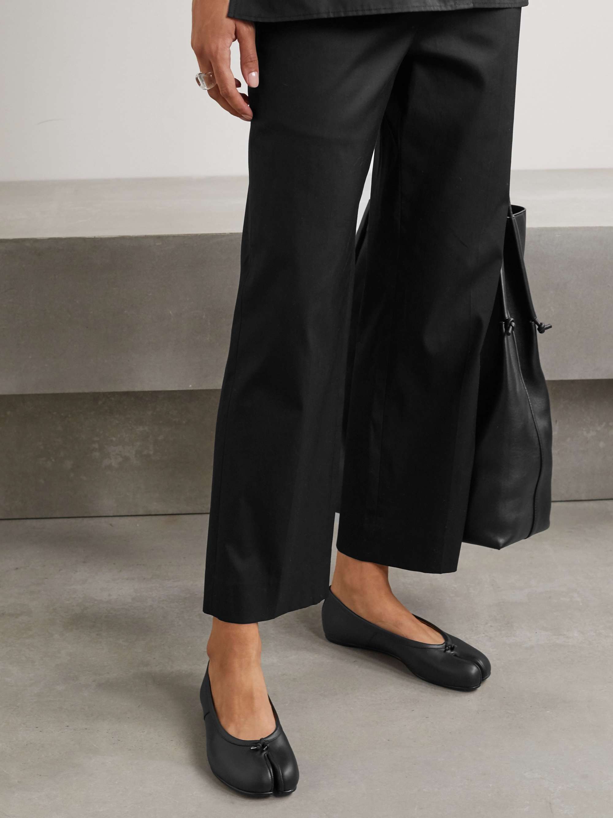 Tabi Split-Toe Leather Ballet Flats