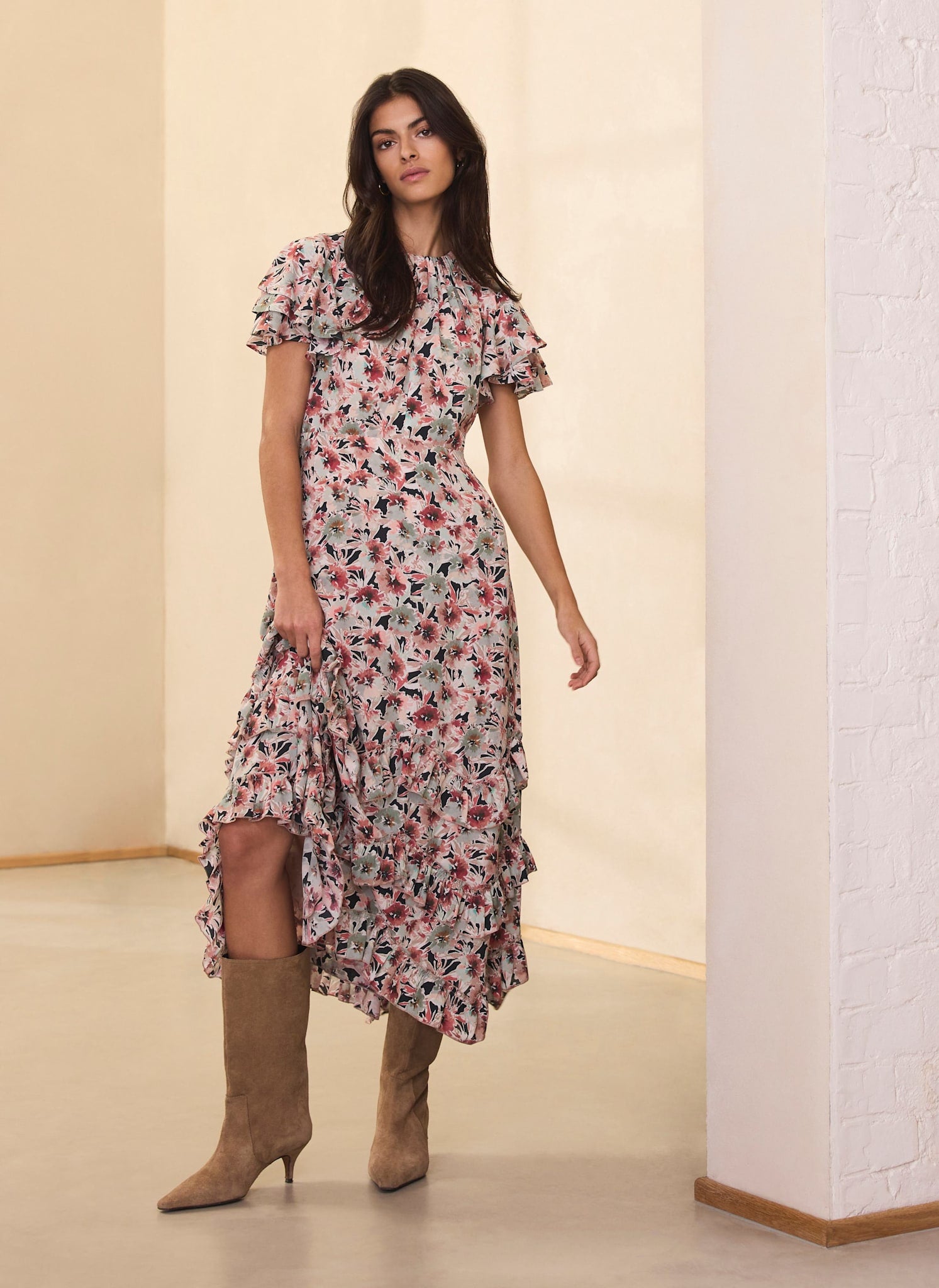 Floral Print Maxi Dress