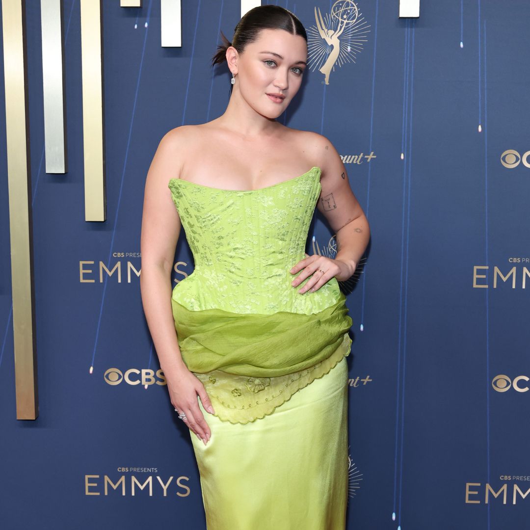 Isa Briones at the 2025 emmys red carpet 