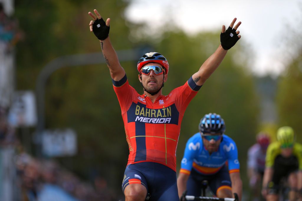 Sonny Colbrelli (Bahrain-Merida) wins the 2019 GP Bruno Beghelli