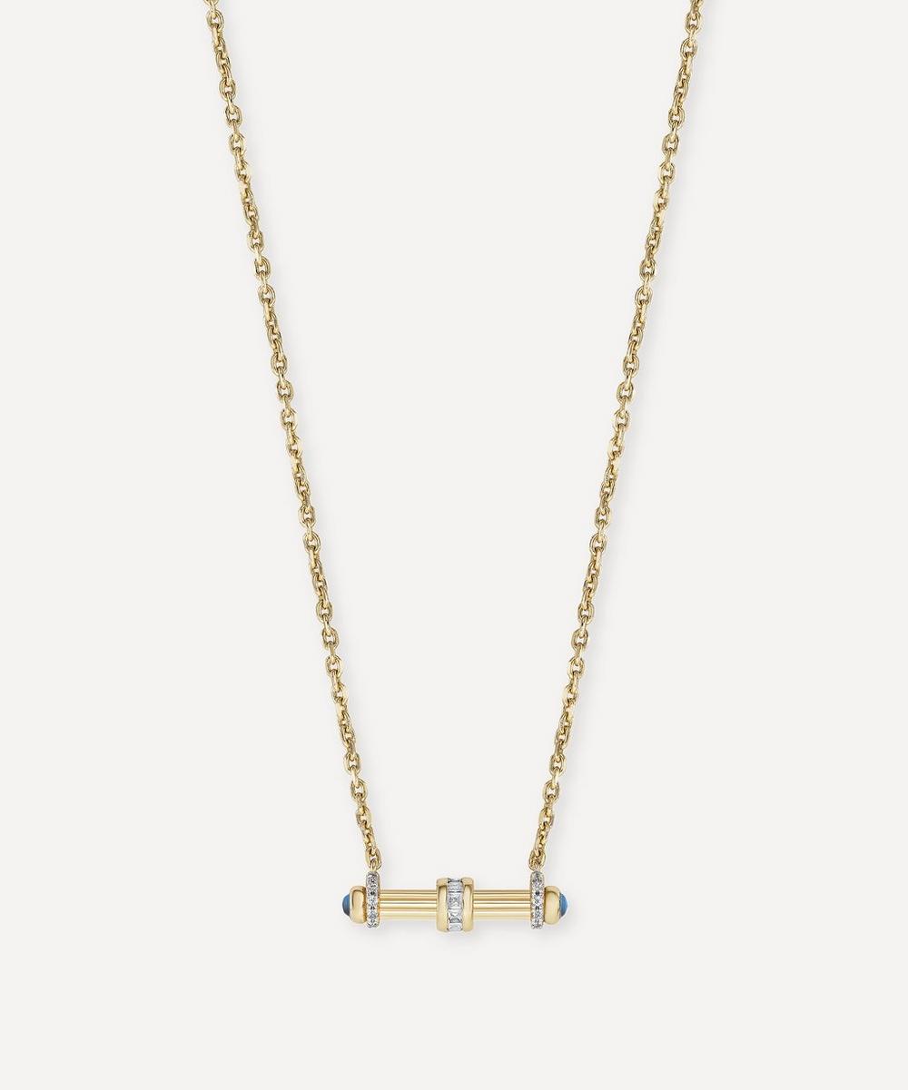 18ct Gold-Plated Elin T-Bar Pendant Necklace