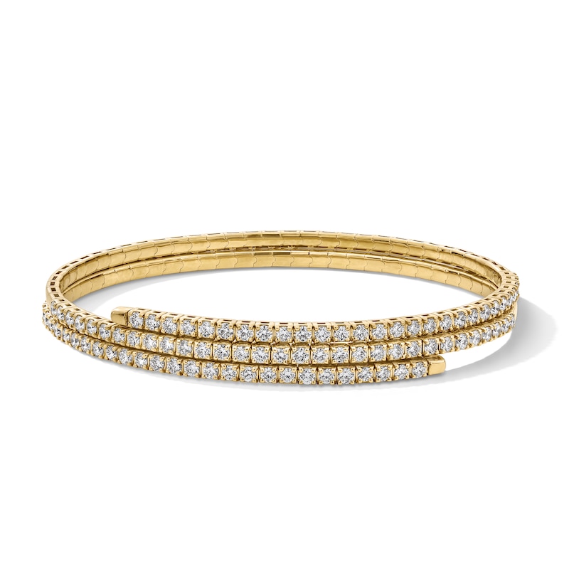 zales, 2 Ct. Lab-Grown Diamond Flex Wrap Bangle