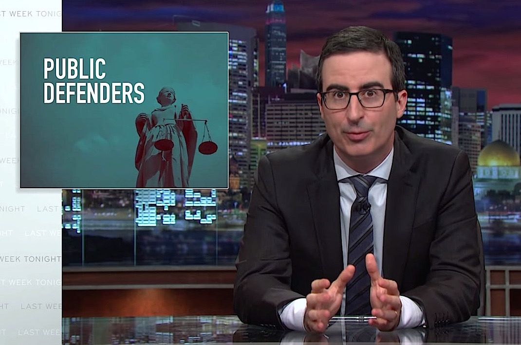 John Oliver explains the problem with public defenders