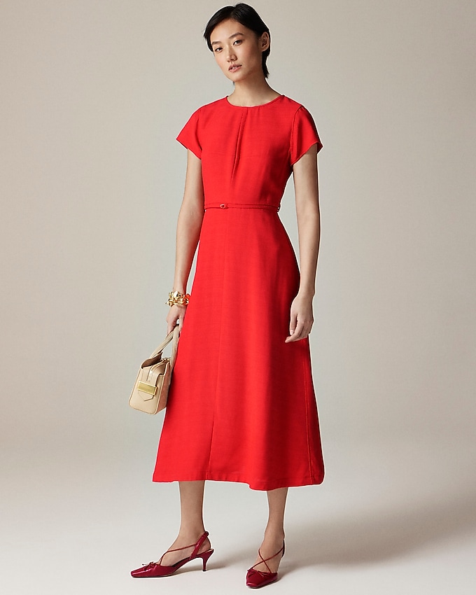 Mathilde Dress in Viscose Canvas