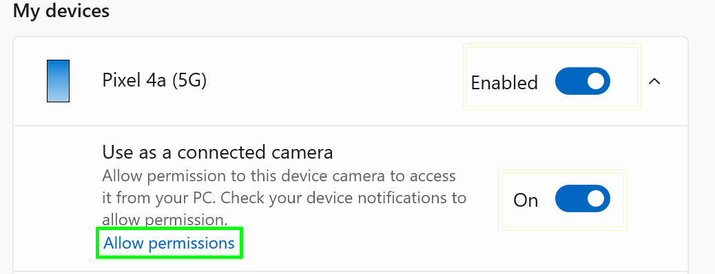 click allow permissions