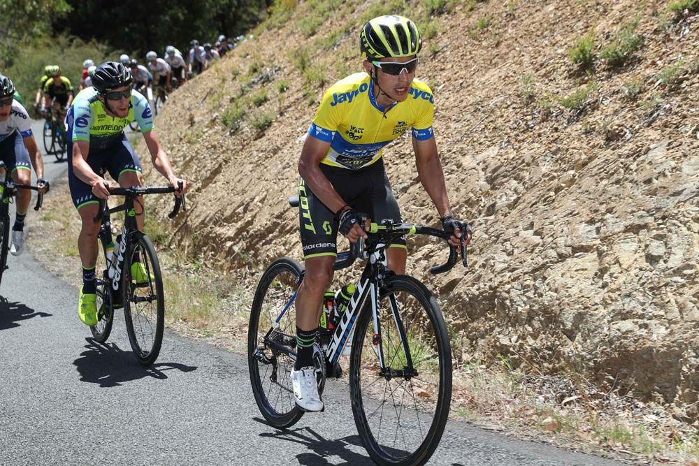 Esteban Chaves (Mitchelton-Scott) in action