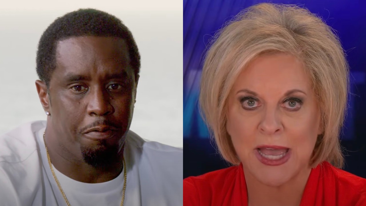 Diddy speaks with Charlamagne tha God, while Nancy Grace speaks about Diddy