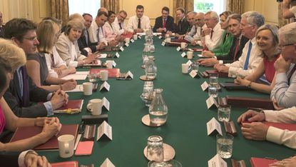 Theresa May's first cabinet meet in July 2016