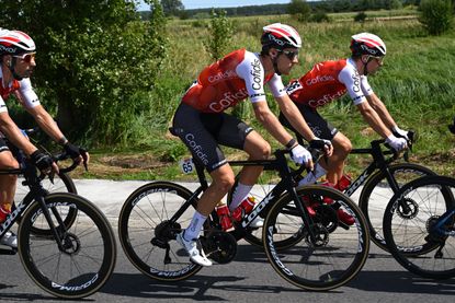 Wesley Kreder competing at the Tour of Poland