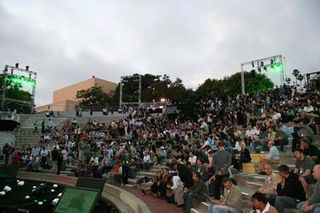 A look at the crowd filling the auditorium for Microsoft's presentation.