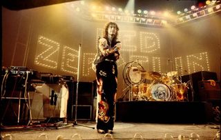 Jimmy Page onstage in 1977