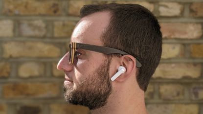 Fit&Well's James Frew wearing the Honor Earbuds 2 Lite wireless earbuds