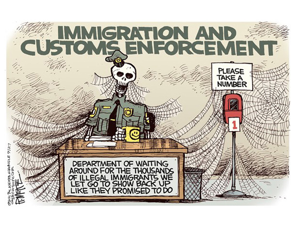 illegal immigration cartoons