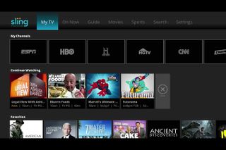 Sling TV includes a ton of channels, but its DVR service is still in beta. Image: Sling.