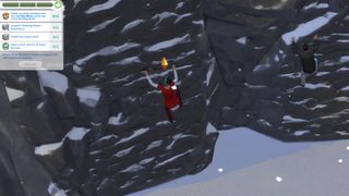 The Sims 4 Snowy Escape how to rock climb