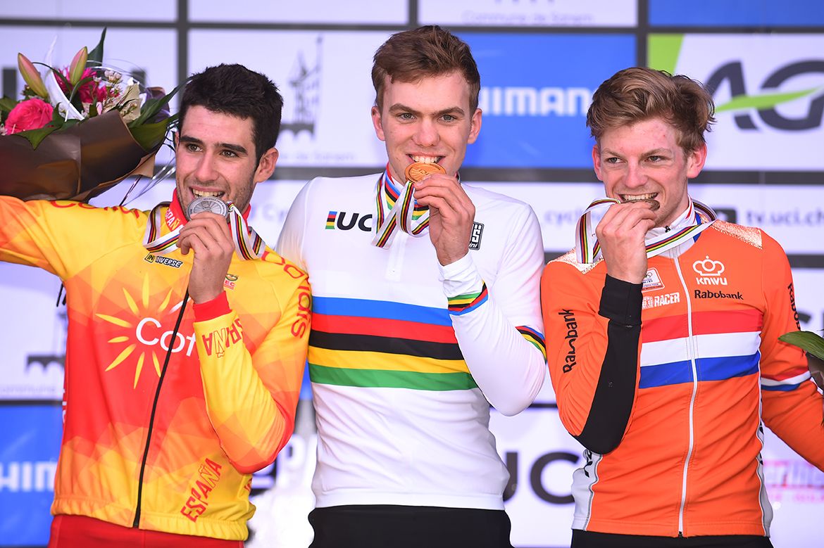 The top three in the under 23 race