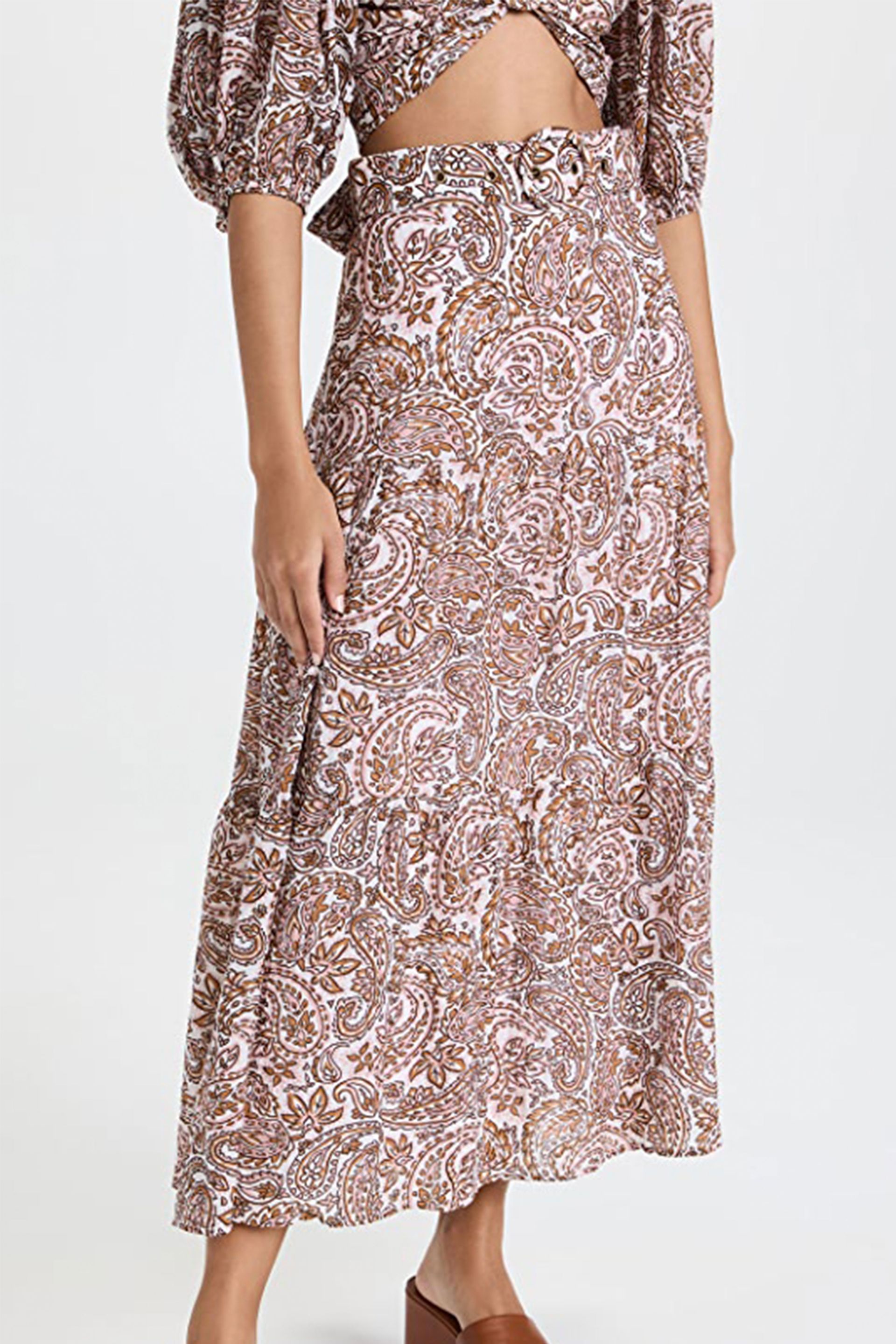 MINKPINK Jedda Belted Midi Skirt